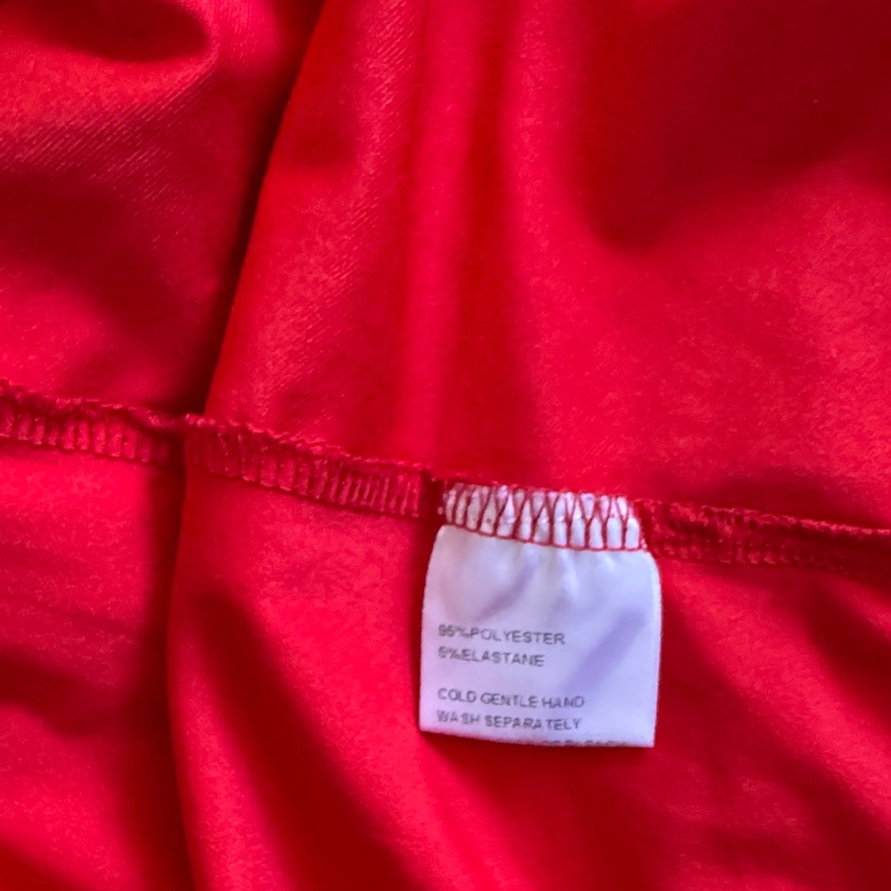 Thatssofetch Chic Strapless Red Dress - image 8